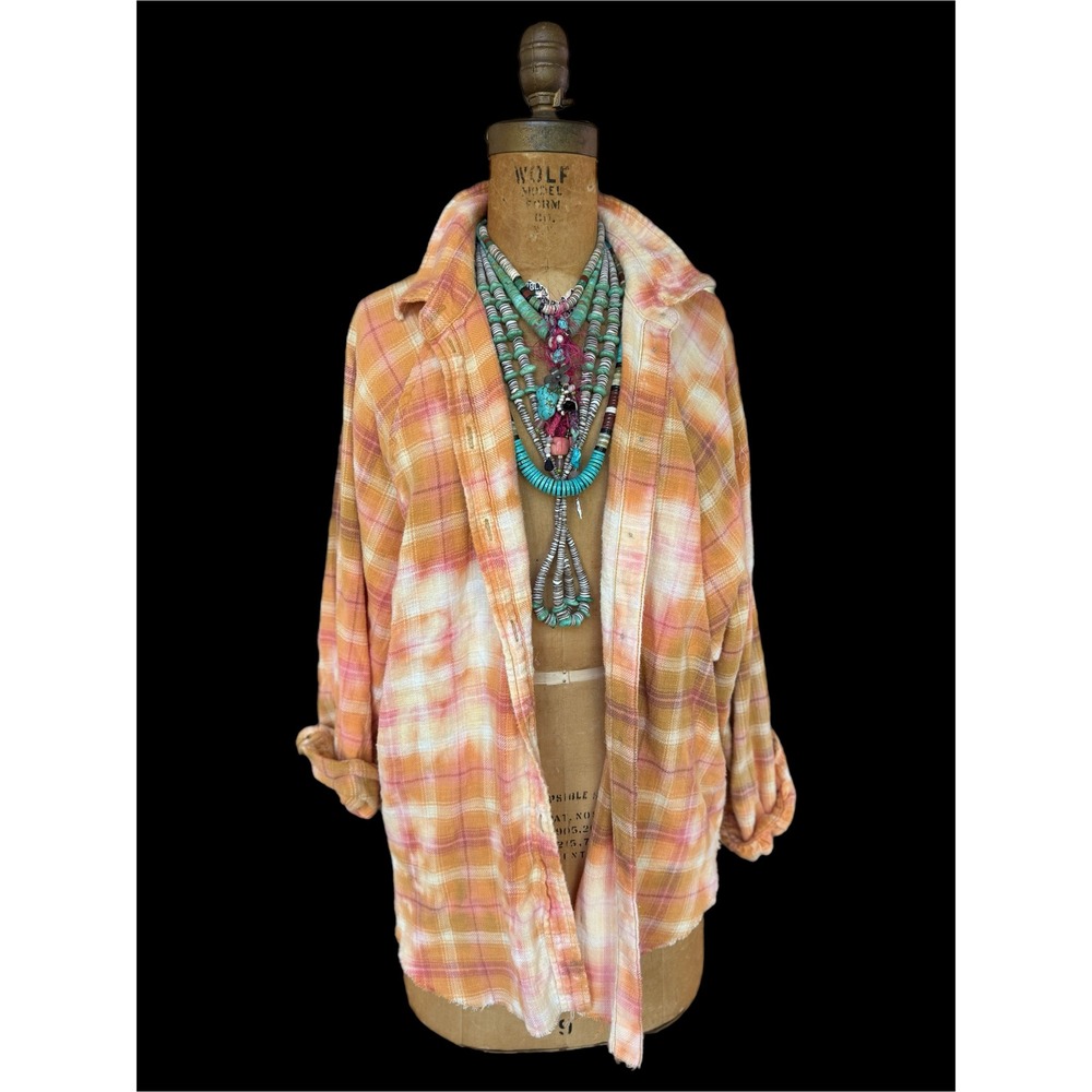 Moonshine Salvage Lead With Grace Fairy Flannel Shirt Boho Cottagecore M - Picture 4 of 12